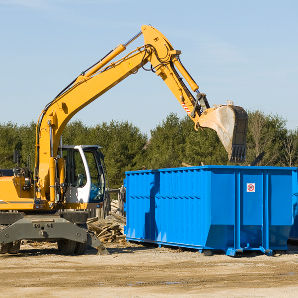 what size residential dumpster rentals are available in Kings County California